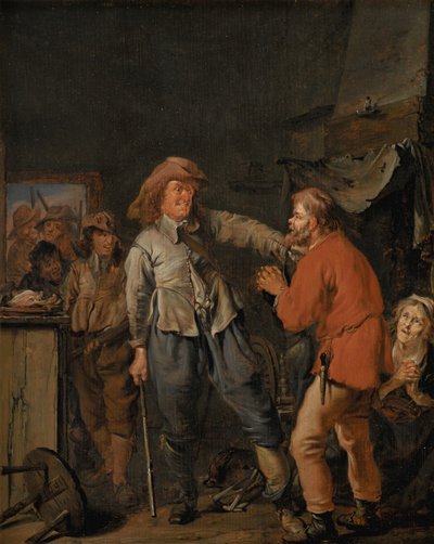 Soldiers Breaking into a Peasant
