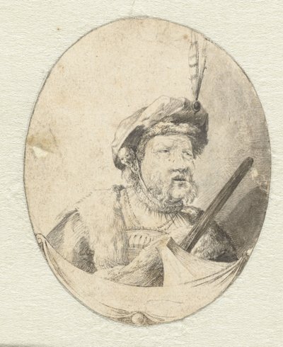 Bust of a Man in Oriental Garb by Pieter Cornelisz. Verbeeck (possibly)