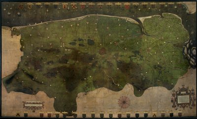 Map of the Castellany of Bruges by Pieter II Claeissens