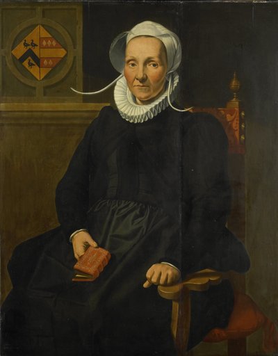 Portrait of Dirckje Tymansdr Gael by Pieter I Pietersz