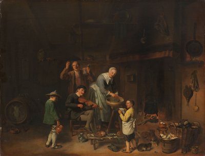 Peasant Family Singing by Pieter Jacobsz (1608-77) Duyfhuysen