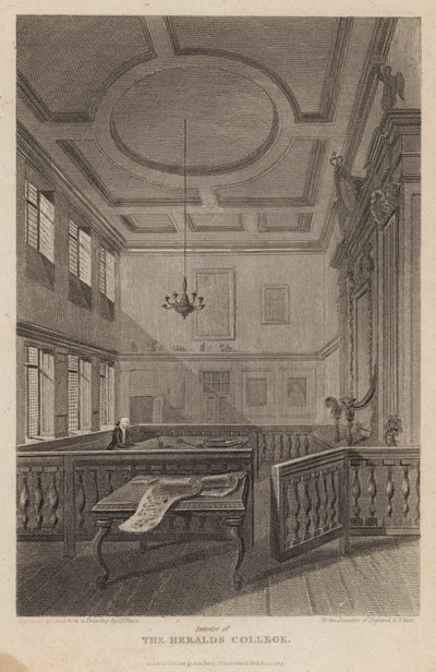 Interior of The Heralds College by Pieter Jansz. Quast