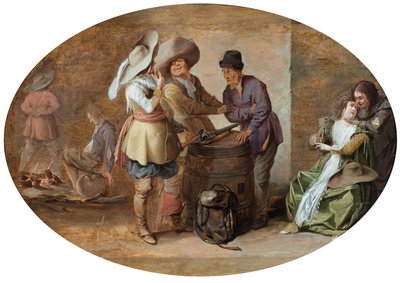 The Interior of a Guardroom by Pieter Jansz. Quast