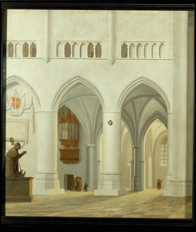 Interior of the Church of Saint Bavo in Haarlem, Netherlands by Pieter Jansz Saenredam