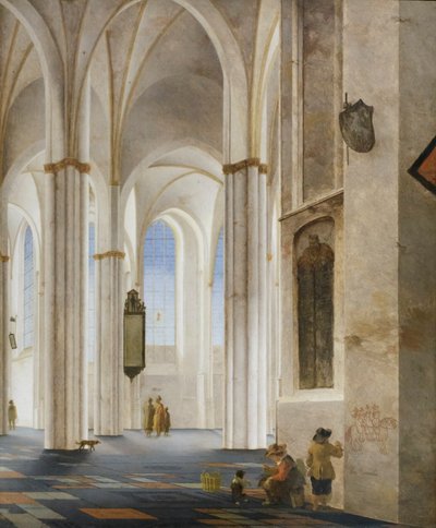 The Interior of the Buurkerk at Utrecht by Pieter Jansz Saenredam