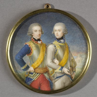 Willem Frederik (1772-1843), Prince of Orange-Nassau, with His Younger Brother Willem George Frederik (1774-99) by Pieter Lesage
