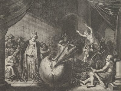 Plate 9: Allegory on the Discord in France, from Caspar Barlaeus, Medicea Hospes, 1638 by Pieter Nolpe
