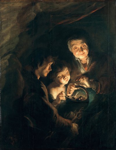 Old Woman with a Basket of Coal, c. 1616-1618 by Peter Paul Rubens