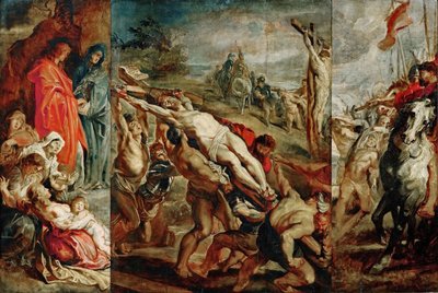 The Elevation of the Cross (sketch for the triptych) by Peter Paul Rubens