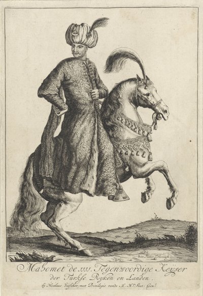Equestrian Portrait of Mehmet IV, Sultan of the Ottoman Empire by Pieter Stevens (vermeld in 1689)