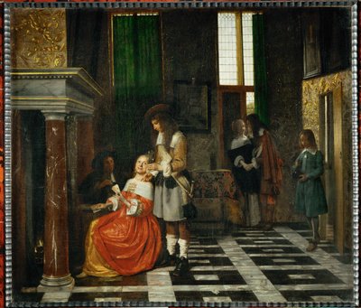The Card Players by Pieter de (after) Hooch