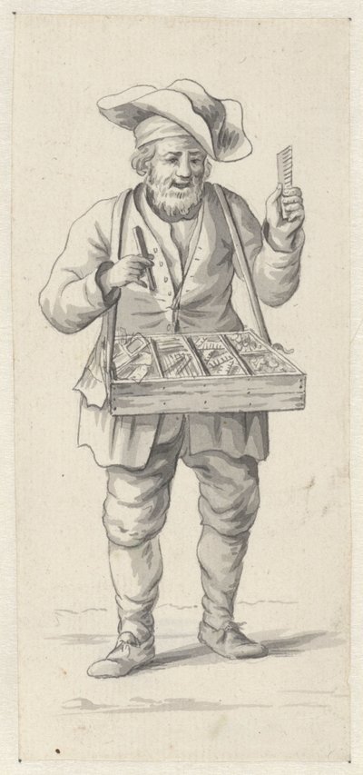 Street Vendor with Combs and Needles by Pieter de Goeje