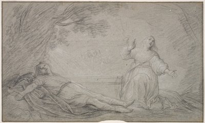 A Mythological Scene of a Woman Lamenting the Death of a Young Man by Pieter de Grebber