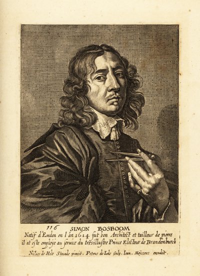 Portrait of Simon Bosboom by Pieter de II Jode