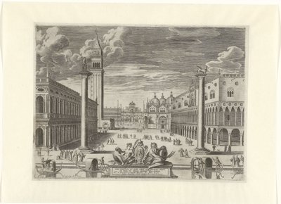 View of Piazzetta in Venice, 1585 by Pieter de Jode (I)