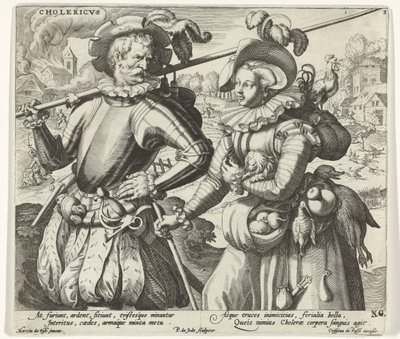The Choleric Temperament by Pieter de Jode (I)