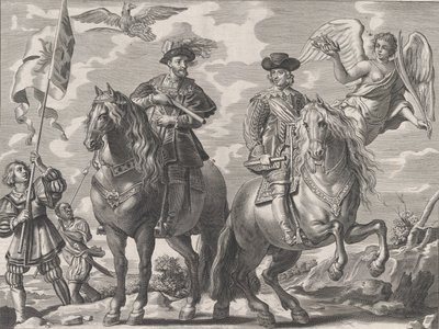Plate 20: Charles V and Ferdinand on Horseback, from Guillielmus Becanus
