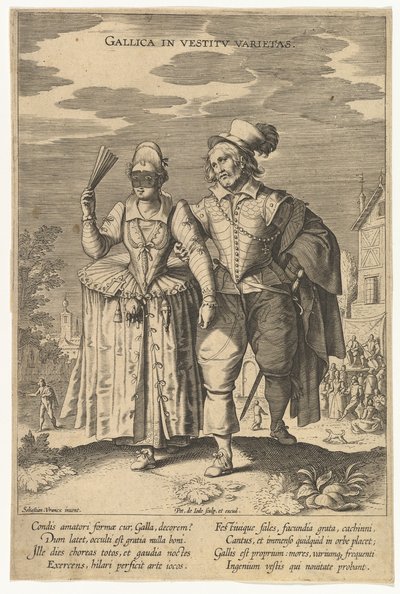 Gallica in Vestitu Varietas, from Fashions of Different Nations by Pieter de Jode I