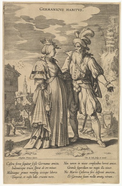 Germanicus Habitus, from Fashions of Different Nations by Pieter de Jode I