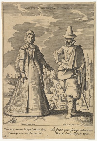 Habitus Lusitanorum Peculiaris, from Fashions of Different Nations by Pieter de Jode I