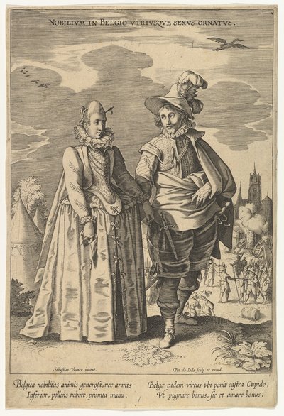 Nobilium in Belgio Utriusque Sexus Ornatus, from Fashions of Different Nations by Pieter de Jode I