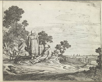 Landscape with Riders by Pieter de Molijn