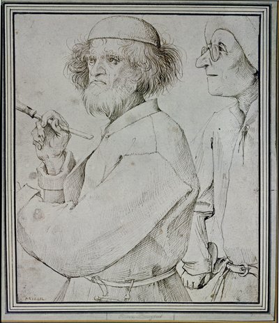 Painter and Patron by Pieter the Elder Bruegel
