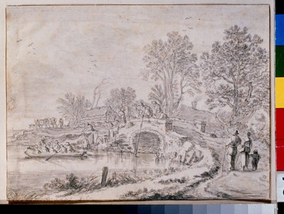 May: Landscape with a Bridge by Pieter the Elder Molyn