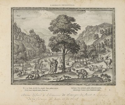 God Shows Adam the Paradise by Pieter van der Borcht (I)