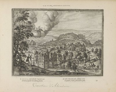 God Appears to Abraham by Pieter van der Borcht (I)
