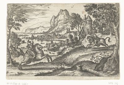 Landscape with Two Riders by Pieter van der Borcht (I)
