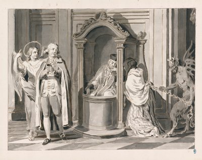 Confession or Penance from The Seven Sacraments by Pietro Antonio Novelli