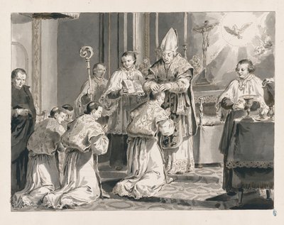 Ordination from The Seven Sacraments by Pietro Antonio Novelli