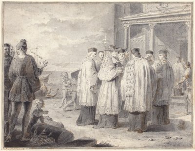 Paulinus, Cardinal and Patriarch of Aquileia, Transfers His Seat to Grado by Pietro Antonio Novelli
