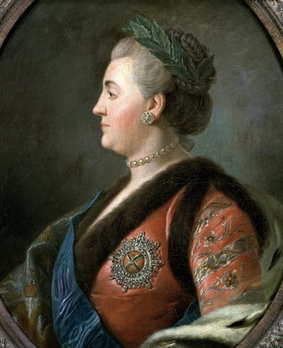 Portrait of Catherine II the Great, empress of Russia by Pietro Antonio Rotari