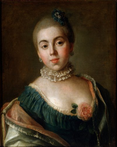 Portrait of Countess Anna Golitsyna, Baroness Stroganova by Pietro Antonio Rotari