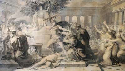 Death of Priam by Pietro Benvenuti