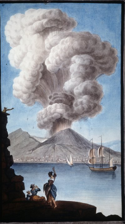 The eruption of Vesuvius in 1779 by Pietro Fabris