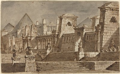 An Egyptian Stage Design by Pietro Gonzaga