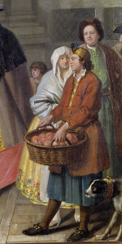 Conversation with Masks or the Apple Seller (detail) by Pietro Longhi
