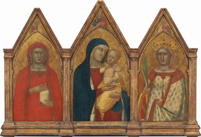 Madonna and Child with the Blessing Christ, and Saints Mary Magdalene and Others by Pietro Lorenzetti