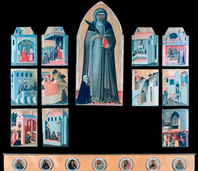 The Blessed Humility and Eleven Stories from Her Life by Pietro Lorenzetti
