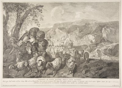 Departure of David the Shepherd from the House of His Father, 1743-63 by Pietro Monaco