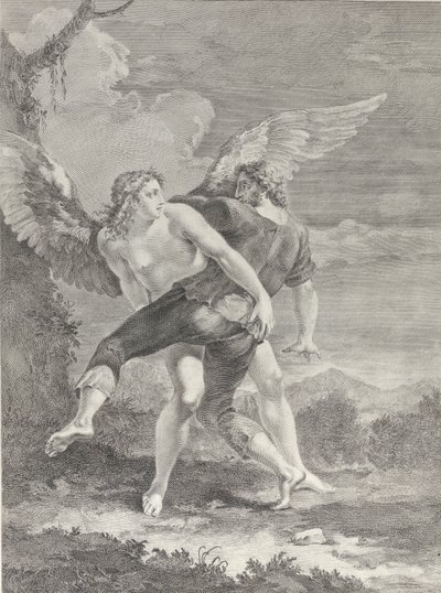 Jacob Wrestling the Angel by Pietro Monaco