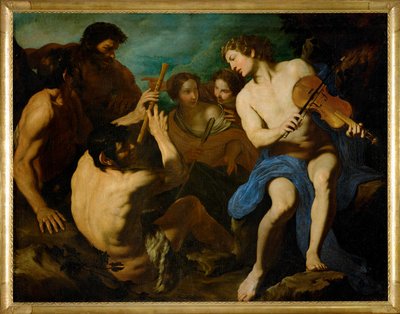 A Musical Competition Between Apollo and Marsyas, Painted Around 1631/32 by Pietro Novelli