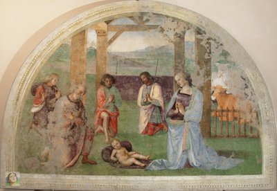 Adoration of the Shepherds by Pietro Perugino
