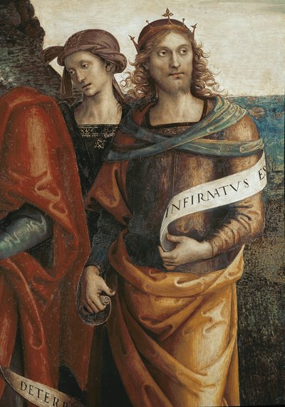 Solomon (detail) by Pietro Perugino