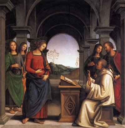 The Vision of Saint Bernard by Pietro Perugino