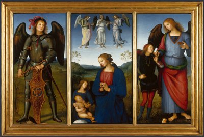 Three Panels from an Altarpiece, Certosa, c. 1500 by Pietro Perugino