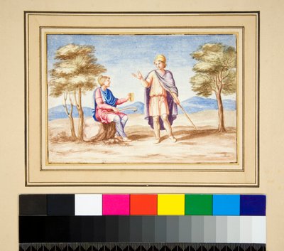 Two men in Phrygian Caps by Pietro Santi Bartoli
